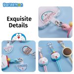 MÓC KHÓA DORAEMON SILICONE DOLL LANYARD PINK - Ảnh 3
