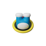 Doraemon Pass Circle Magnetic Sticker