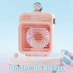 QUẠT DORAEMON F20 WATER COOLING FAN PINK - Ảnh 5