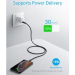 Anker PowerLine III USB-C to Lightning Cable 3FT/0.9M - Black A8832 - Ảnh 4