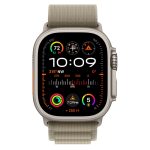 Apple Watch Ultra 2 GPS + Cellular 49MM Titanium - Olive Alpine Loop MREY3 - Ảnh 2