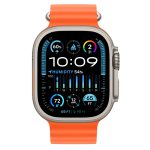 Apple Watch Ultra 2 GPS + Cellular 49MM Titanium - Orange Ocean Band - Ảnh 2