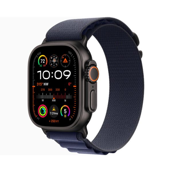 Apple Watch Ultra 2 GPS + Cellular 49MM Black Titanium - Navy AlPine Loop