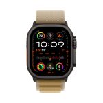 Apple Watch Ultra 2 GPS + Cellular 49MM Black Titanium - Tan AlPine Loop - Ảnh 2