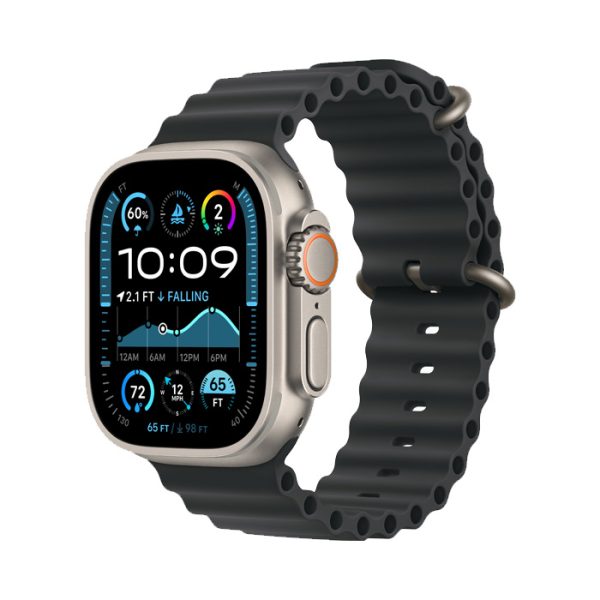Apple Watch Ultra 2 GPS + Cellular 49MM Natural Titanium - Black Ocean Band