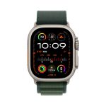Apple Watch Ultra 2 GPS + Cellular 49MM Natural Titanium - Dark Green Alpine Loop - Ảnh 2