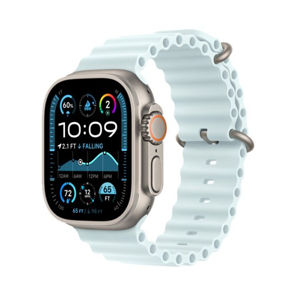 Apple Watch Ultra 2 GPS + Cellular 49MM Natural Titanium - Ice Blue Ocean Band