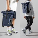 Balo Tomtoc Roll Top Laptop Backpack For Macbook 13-16 Inch, Universal Laptop 15.6 Inch ,17l-23l Dark Blue (T6M1D1) - Ảnh 9