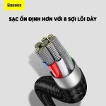 Baseus Flash Series 2in1 Fast Charging Cable USB-C To Lightning + USB-C 100w - Green - Ảnh 4