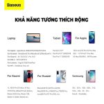Baseus Flash Series 2in1 Fast Charging Cable USB-C To Lightning + USB-C 100w - Green - Ảnh 7
