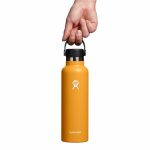 Bình Nước Giữ Nhiệt Hydro Flask Standard Flex Straw Cap 21 Oz 621ml - Fossil - Ảnh 3