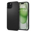 Case Spigen Liquid Air iPhone 15 6.1 Inch 2023 - Matte Black - Ảnh 4