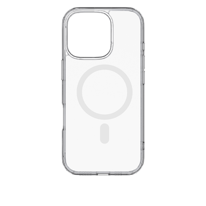 Case Mipow Magsafe Case For Iphone 16 Pro 2024 Transparent + White Magsafe - Ảnh 3