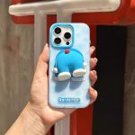 Rock – Case iPhone 16 Pro Doraemon Airbag Bracket Dancing Butt - Ảnh 3