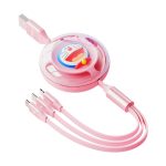 Rock - Doraemon A To L+M+C 3.5A Retractable Data Cable 1.1M