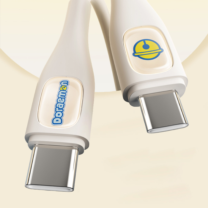 doraemon_c_to_c_60w_fast_charging_data_cable_1.2m_white_41-700x700 Rock - Doraemon C To C 60W Fast Charging Data Cable 1.2m - Ảnh 5