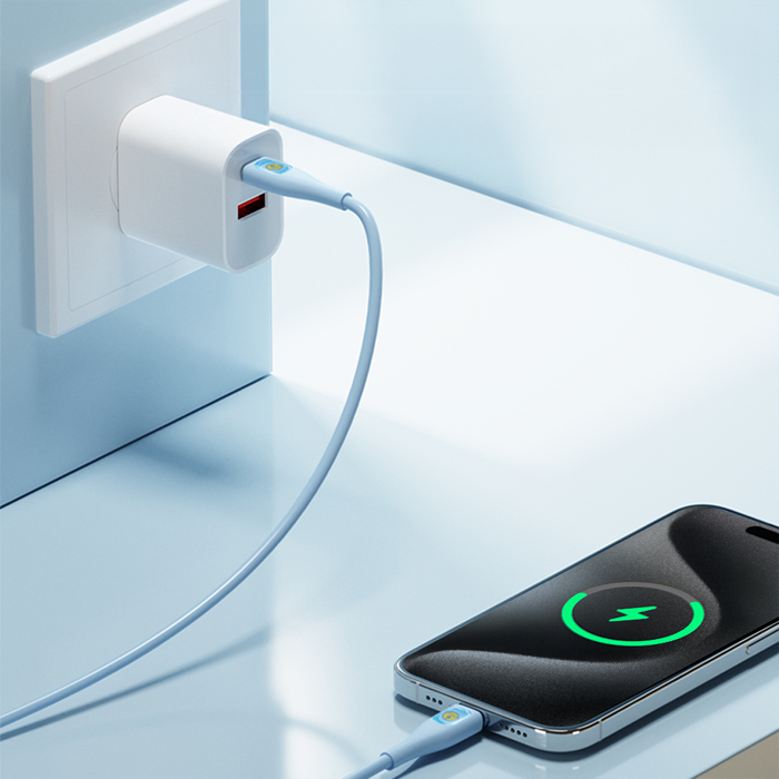 CÁP SẠC DORAEMON C TO L 27W C TO C 60W FAST CHARGING DATA CABLE 1.2M BLUE - Ảnh 4