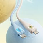 Rock - Doraemon C To L 27W Fast Charging Data Cable 1.2m - White - Ảnh 2