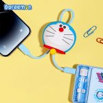 Rock - Doraemon Doll C To L 27W Data Cable 30cm - Blue - Ảnh 2