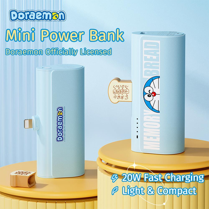 Pin Dự Phòng Doraemon Memory Bread 4800mAh Type-C - Ảnh 7