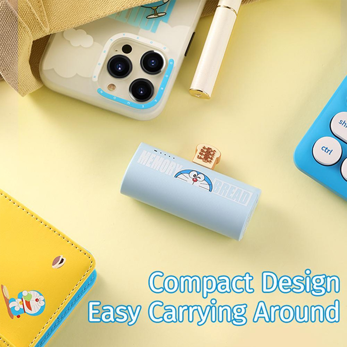 Pin Dự Phòng Doraemon Memory Bread 4800mAh Type-C - Ảnh 3