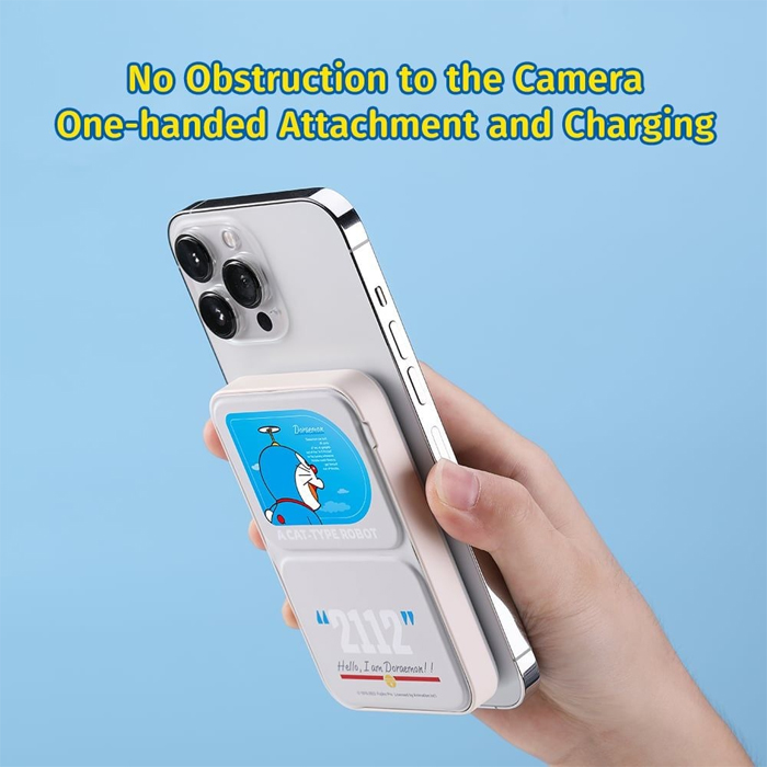 doraemon p83 pd magnetic wireless charging stand power bank 41