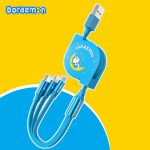 Rock - Doraemon Retractable One-To-Three Charging Cable - Ảnh 2