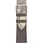 Apple Watch Band Etain/Beton Swift Leather Single Tour