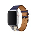 Apple Watch Band Encre/Béton Swift Leather Single Tour - Ảnh 2