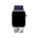 Apple Watch Band Encre/Béton Swift Leather Single Tour - Ảnh 3