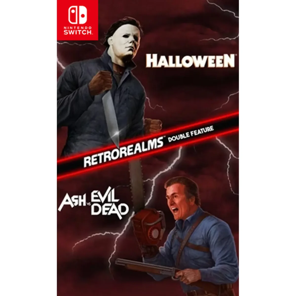 Game Halloween and Ash vs Evil Dead RetroRealms Double Feature - Nintendo Switch - Ảnh 1