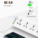 Ổ cắm điện LDNIO - 10 Outlets PD & QC3.0 - 6 USB Power Cord SC10610 - Ảnh 3