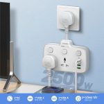 Ổ cắm điện LDNIO - 2500W 1PD & QC3.0 & 2 Auto-ID 2 Universal Outlets SC2413 - Ảnh 2