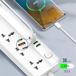 Ổ cắm điện LDNIO - Multi Function Power Strip 5 Power Socket PD QC3 Auto ID SC5415 - Ảnh 3