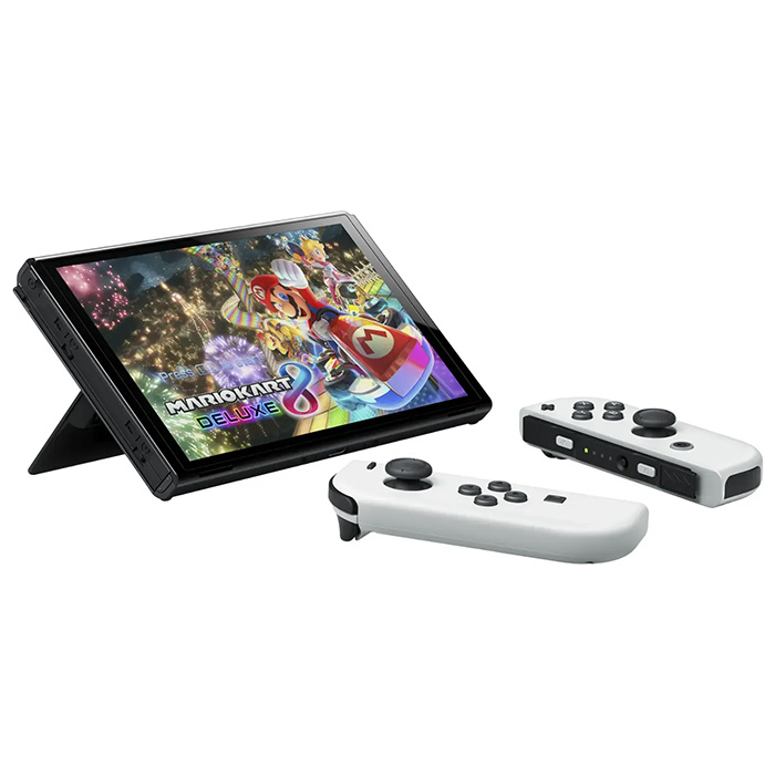 may nintendo switch oled white joy con mario karrt 8 bundle 45