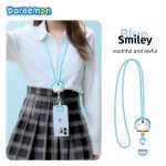 MÓC KHÓA DORAEMON SILICONE DOLL LANYARD PINK - Ảnh 2