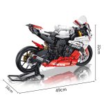 Mô hình lắp ghép - Yamaha R1 Moto 672104 - Ảnh 4