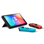 Nintendo Switch OLED - Neon Red Blue Joy‑Con Mod - Secondhand - Ảnh 5