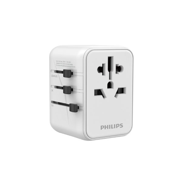 Ổ cắm điện du lịch Philips Universal Socket - (US/EU/AUS/UK PLUGS)