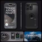 Case Spigen Tough Armor iPhone 15 Pro Max 6.7 Inch 2023 - Matte Black - Ảnh 6
