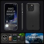 Case Spigen Mag Armor MagFit iPhone 15 Pro 6.1 Inch 2023 - Matte Black - Ảnh 3
