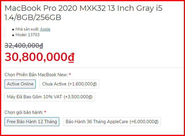 Phân biệt các phiên bản MacBook trên thị trường