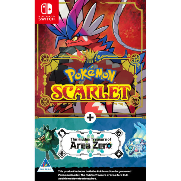 Game Pokémon Scarlet + The Hidden Treasure of Area Zero DLC - Nintendo Switch