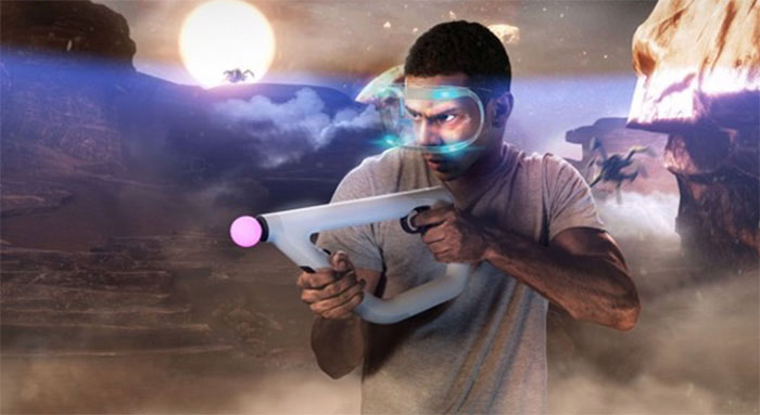 PS VR Aim Controller và PS Move Motion Controller
