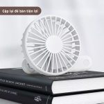 Quạt Mini Cầm Tay Gấp Gọn Xiaomi Qualitell Folding Fan 2.000mAh - Pink - Ảnh 4