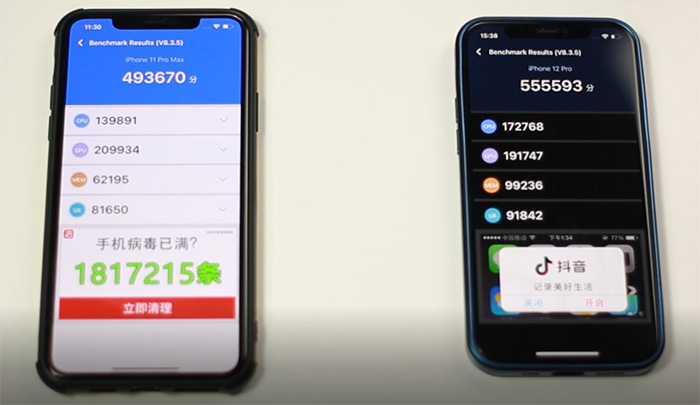 So sánh hiệu năng giữa iPhone 11 Pro Max và iPhone 12 Pro