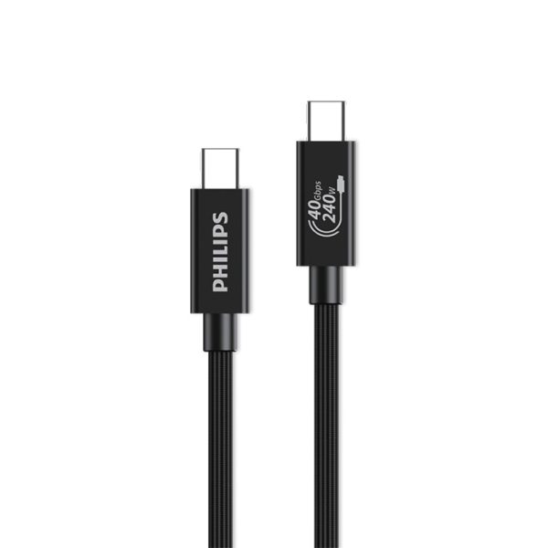 Philips - Cáp sạc Sync & Charge Type-C TO TYPE-C 1M USB4.0/240W/40G