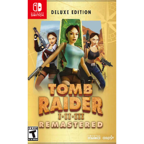 Game Tomb Raider I-III Remastered Starring Lara Croft Deluxe Edition - Nintendo Switch