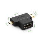 Ugreen HDMI To Mini HDMI / Micro HDMI Adapter 20144 - Ảnh 3