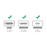 Ugreen HDMI To Mini HDMI / Micro HDMI Adapter 20144 - Ảnh 2
